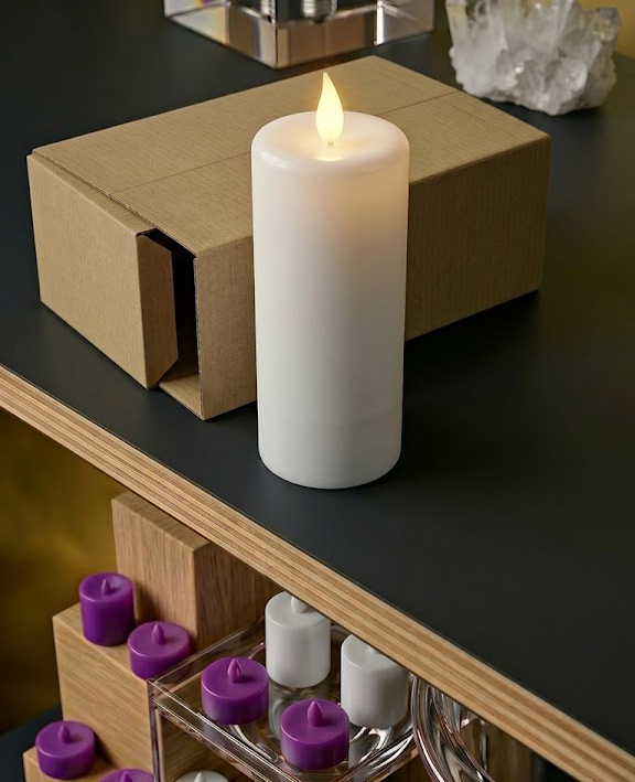 Kütük Mum Krem 15 cm