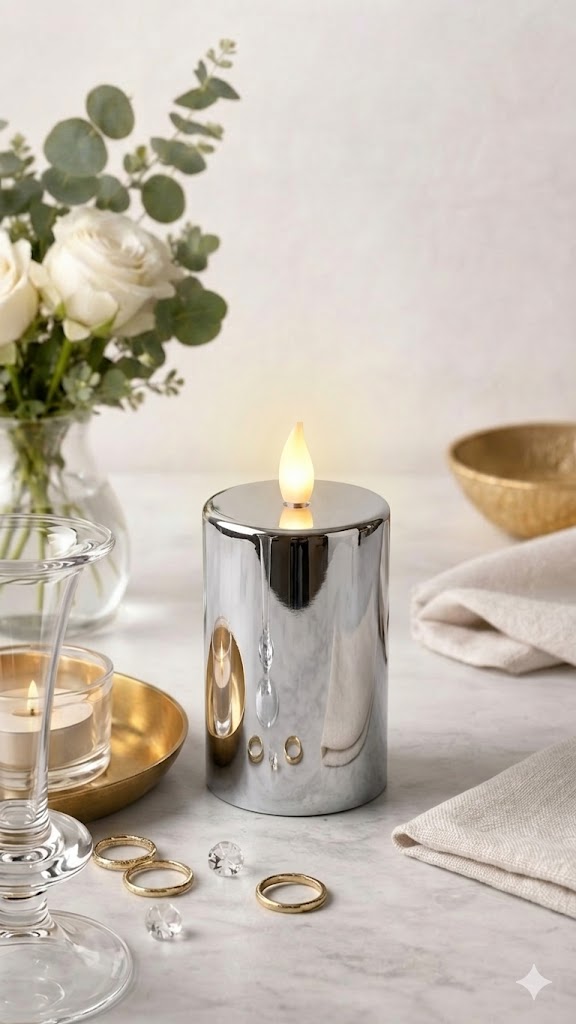 Baton Mum Silver 10 cm