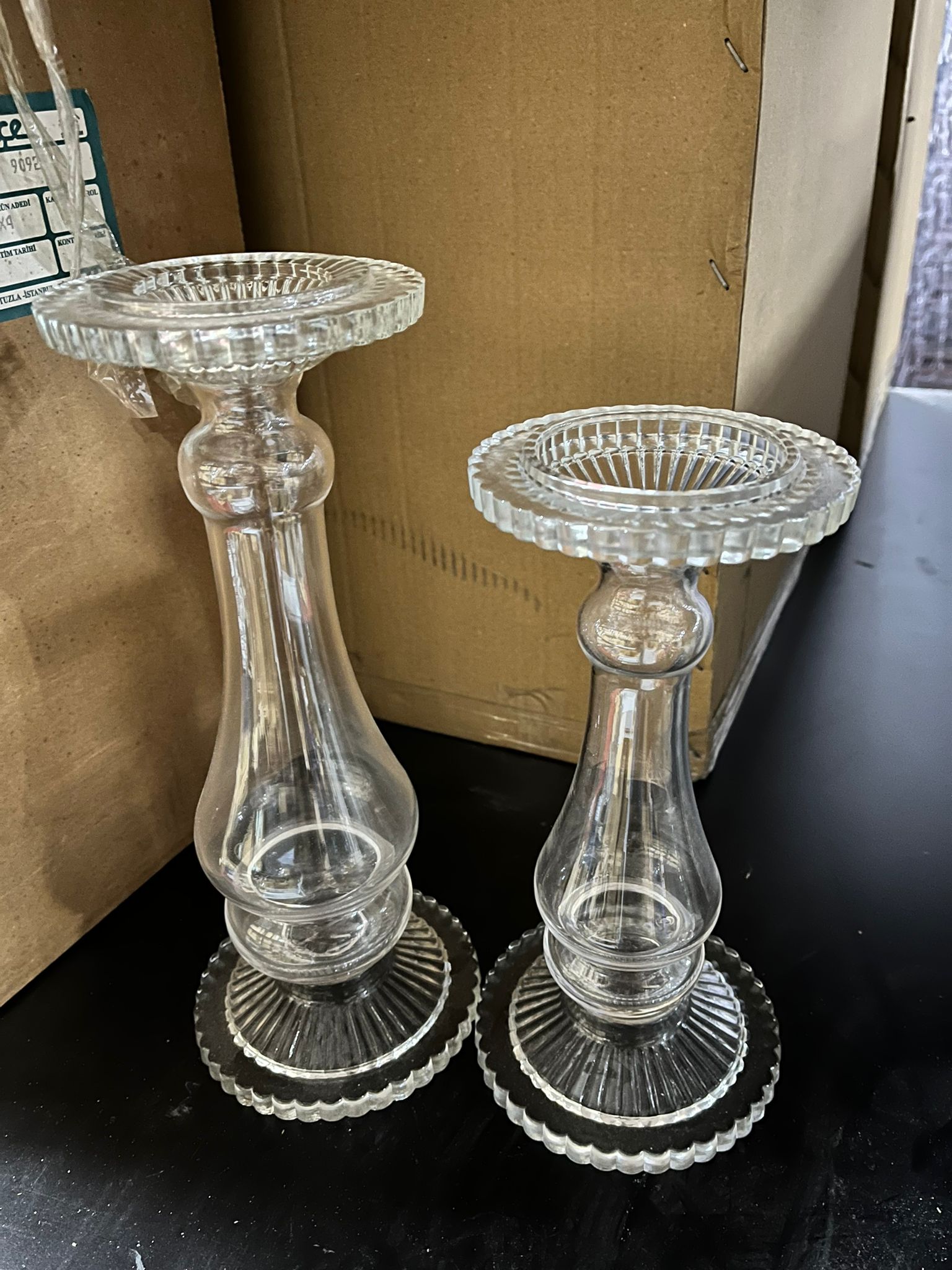 Dambıl şeffaf cam büyük